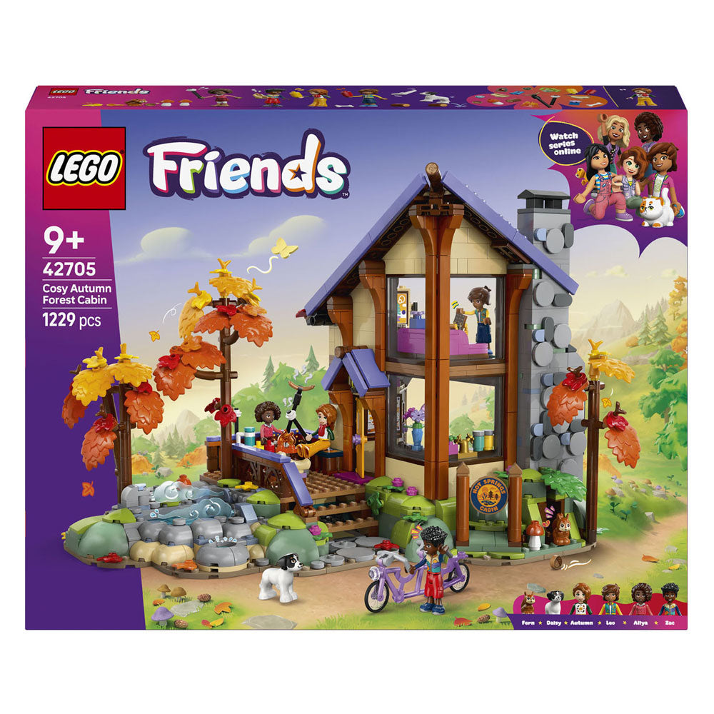 Lego friends gezellige boshut in de herfst speelgoed met dieren figuren en poppetjes 42705