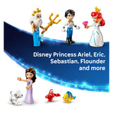 Lego ǀ disney princess ariëls koninklijke trouwboot bouwpakket voor kinderen met 7 poppetjes 43299