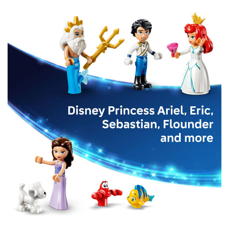 Lego ǀ disney princess ariëls koninklijke trouwboot bouwpakket voor kinderen met 7 poppetjes 43299