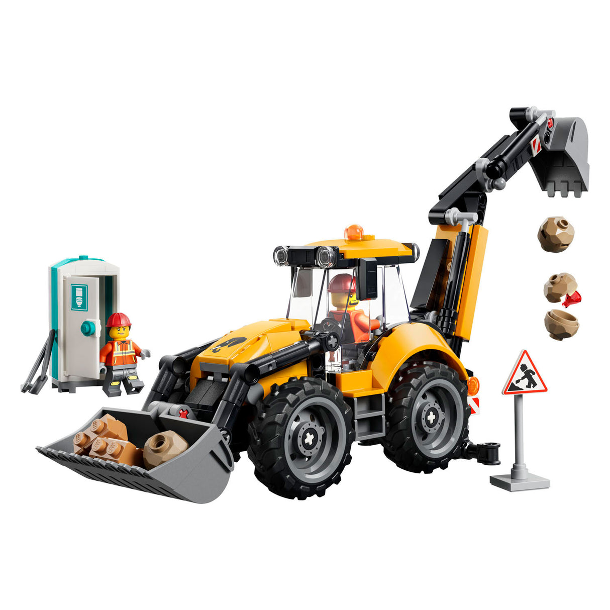 Lego city gele graaflaadmachine speelgoed voor kinderen en kinderkamer decoratie 60480