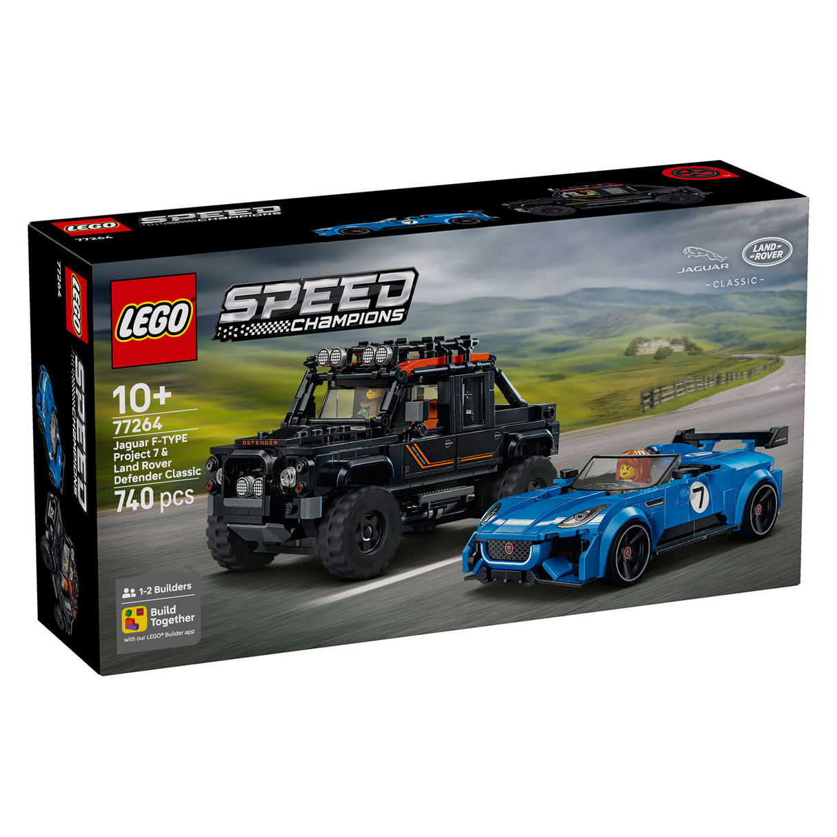 Lego speed champions 77264 jaguar project 7 en land rover defender