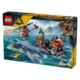 Lego jurassic world mosasaurus bootaanval dinosaurus speelgoed voor kinderen 77983