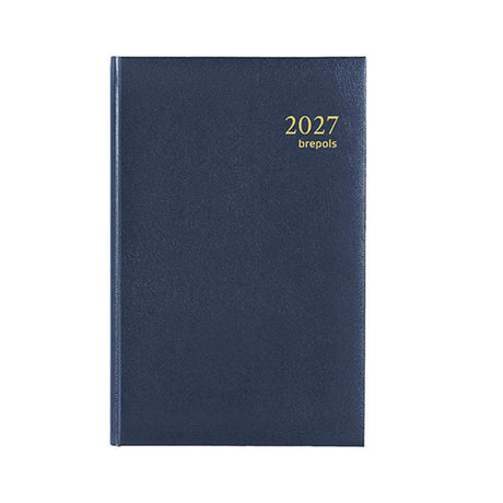 Brepols bureauagenda saturnus week 2027 lima blauw 13x21cm