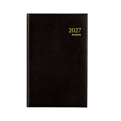 Brepols bureau agenda saturnus 1 dag 2027 lima zwart 13,3x20,8cm
