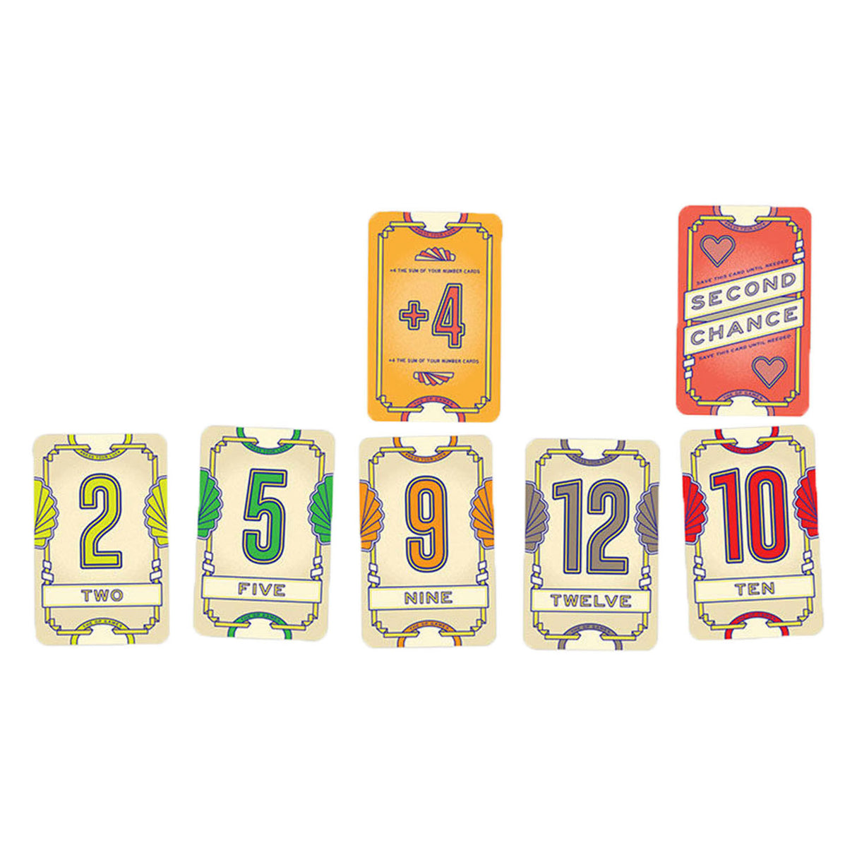 Asmodee flip 7 kaartspel (engelse versie)
