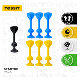 999games 999 games tossit - starter pack - blauw-geel