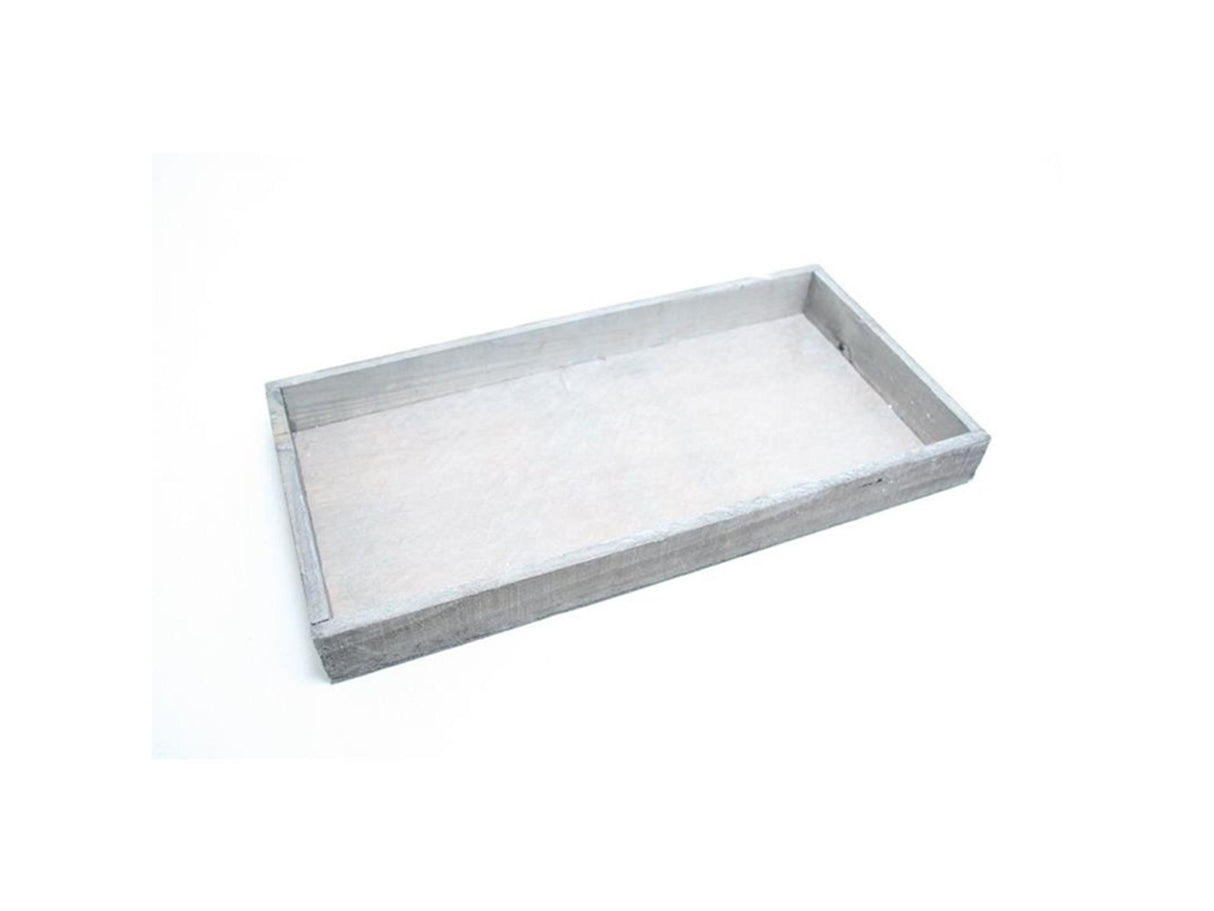 Hbx natural living dienblad firmiana 32x20cm grijs