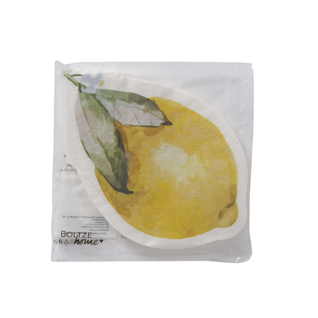 Boltze home servetten citroen 12-delig papier