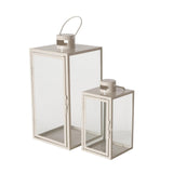 Boltze home lantaarn arania 2-delig h25-40cm b 14-19cm beige