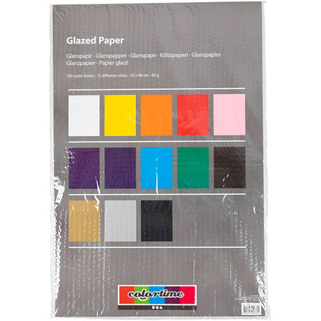 Creativ company https: www.cchobby.nl glanspapier-vel-32x48-cm-80-gr-diverse-kleuren-100-vel-1-doos