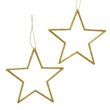 Boltze home kersthanger ster 2 dlg.goud 12cm