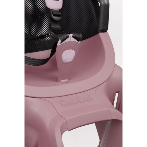 Qibbel kinderzitje achter air met dragerbevestiging (cfs) - plum rose