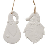 Boltze home hanger kerstman melio porselein 10x0,5cm
