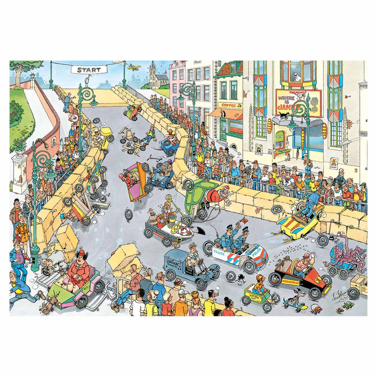 Jan van Haasteren Legpuzzel De Zeepkistenrace, 1000st.