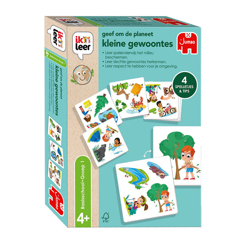 Ik Leer Geef Om De Planeet Kleine Gewoontes Educatief Spel