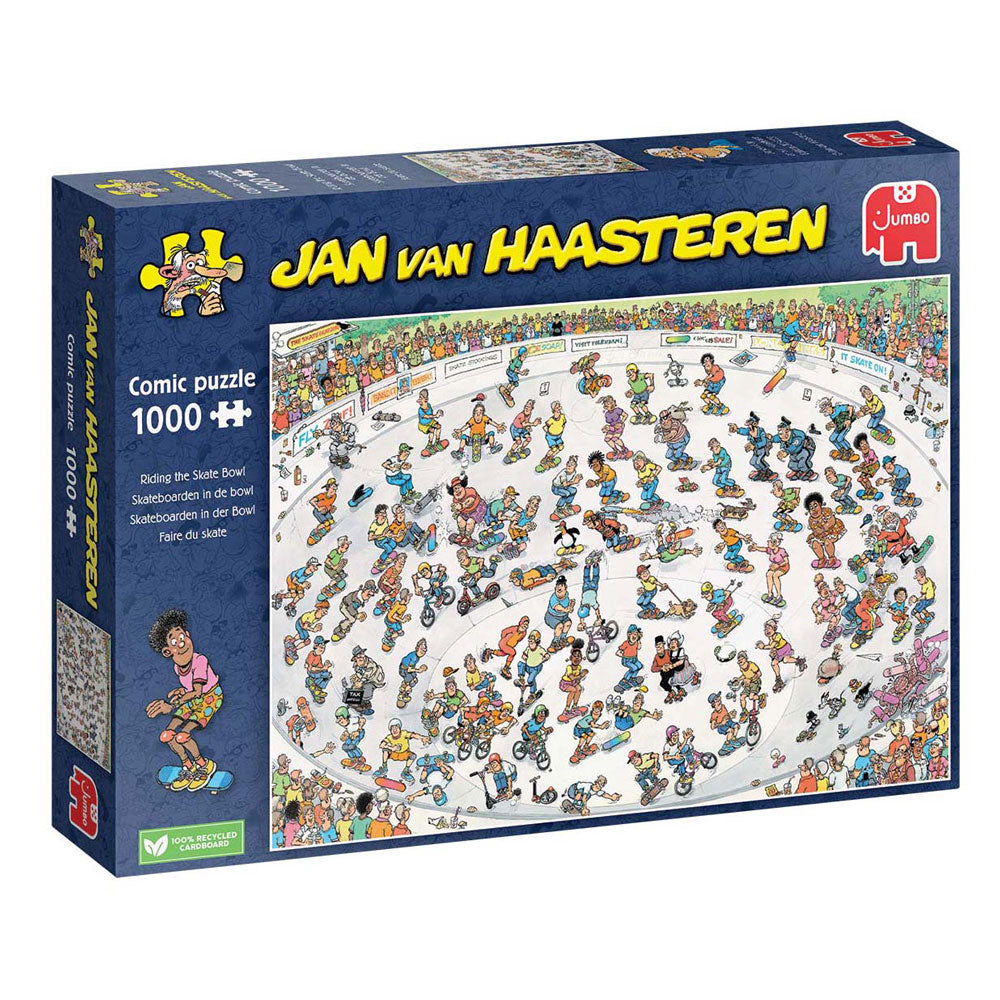 Jan van Haasteren Legpuzzel Skateboarden in de Bowl, 1000st.