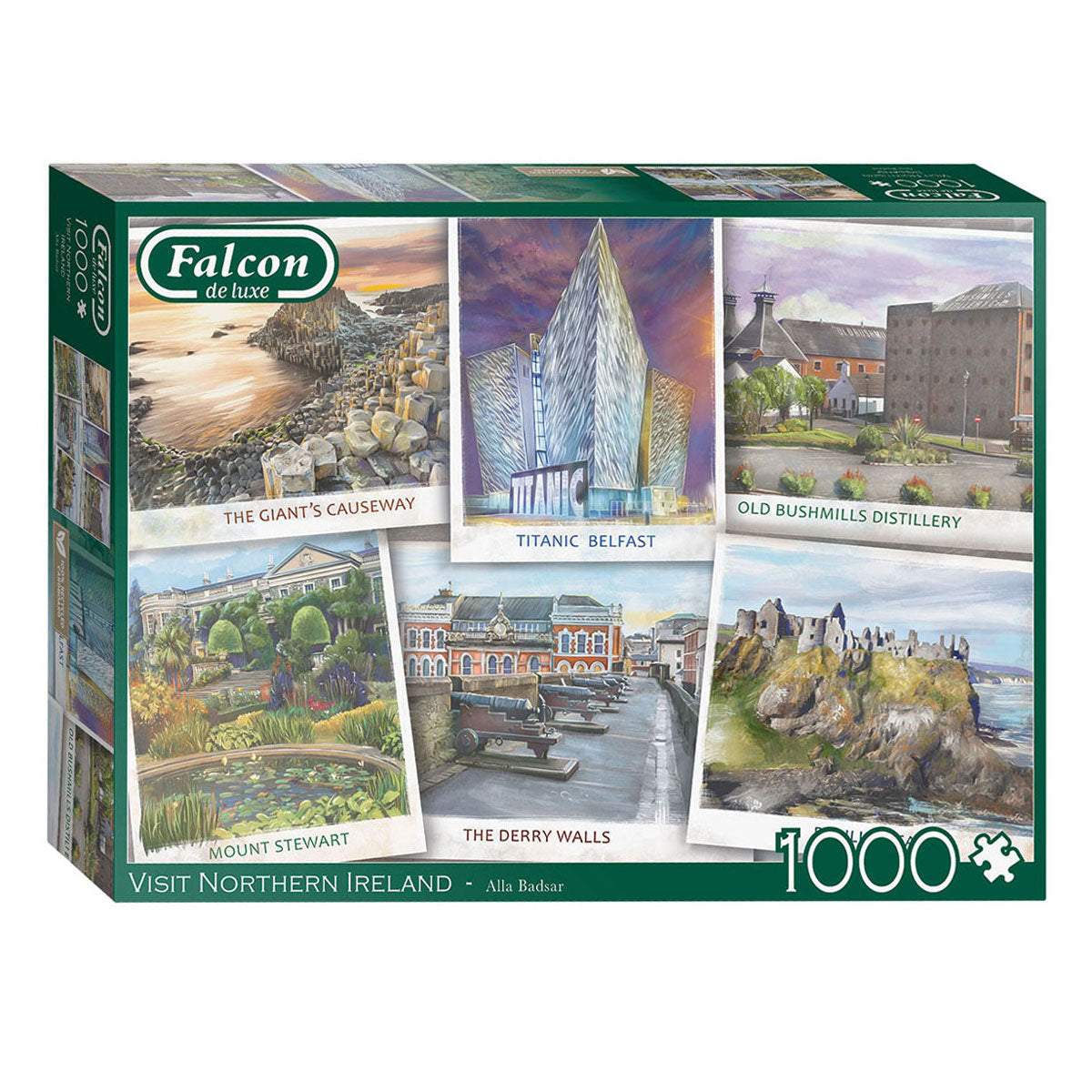 Jumbo falcon legpuzzel - visit northern ireland, 1000st.