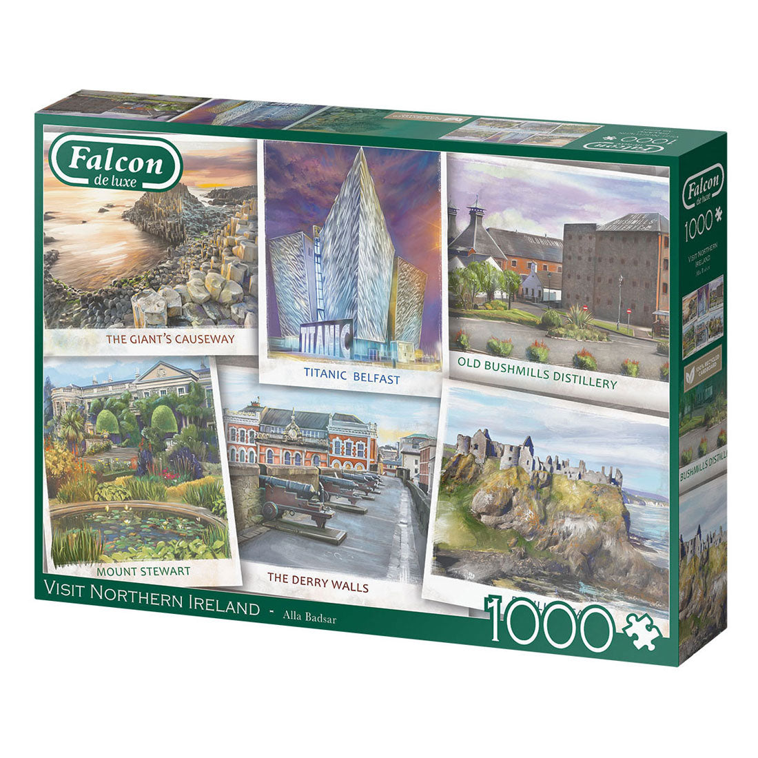 Jumbo falcon legpuzzel - visit northern ireland, 1000st.