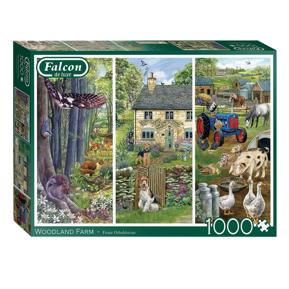 Jumbo falcon legpuzzzel - woodland farm, 1000st.