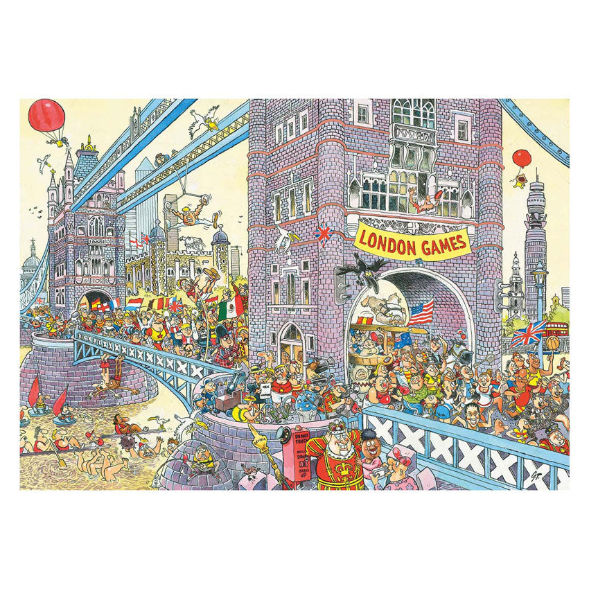 Jumbo wasgij retro mystery 8 legpuzzel - de laatste horde!, 1000st.