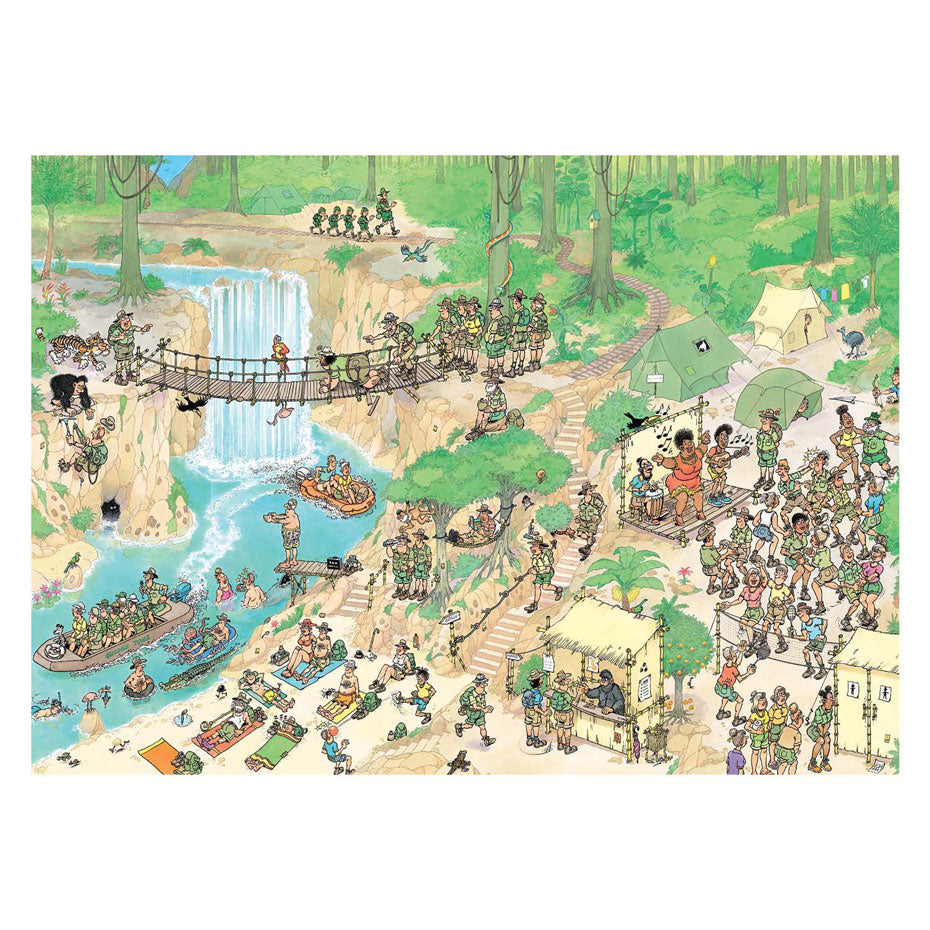 Jan van haasteren legpuzzel - de jungletocht, 1000st.