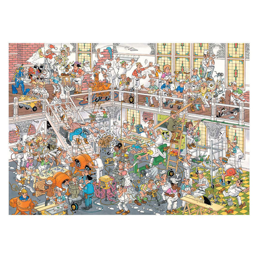 Jumbo jan van haasteren legpuzzel - de bouwmarkt en de verbouwing, 2x1000st.