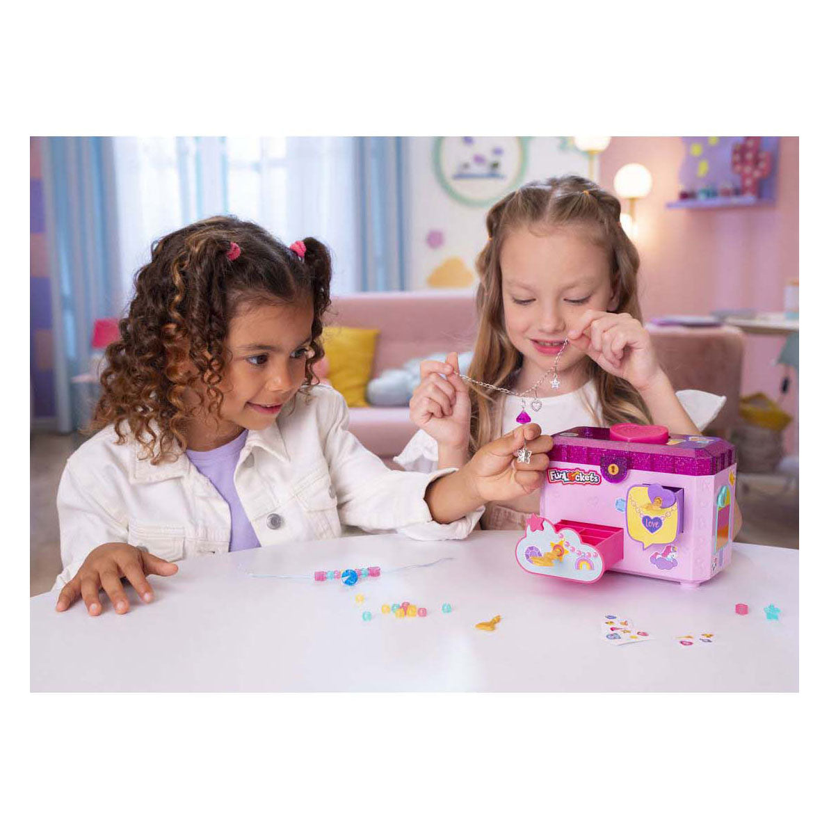 Funlockets jumbo - - geheime sieradendoos met stemrecorder - vanaf 5 jaar - sieraden maken