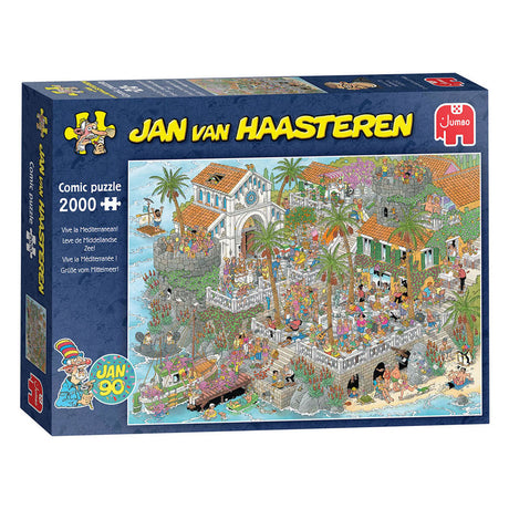 Jan van haasteren legpuzzel leve de middellandse zee! - 2000st.