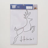 Boltze home raamstickers hert kerstboom spreuk