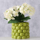 Boltze home bloempot lime dia16x14cm porselein groen