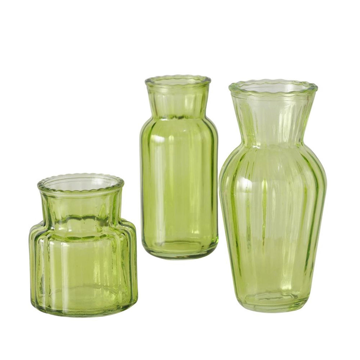 Boltze home vaas tilla 3-delig groen