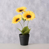 Boltze home kunstplant zonnebloem 33cm
