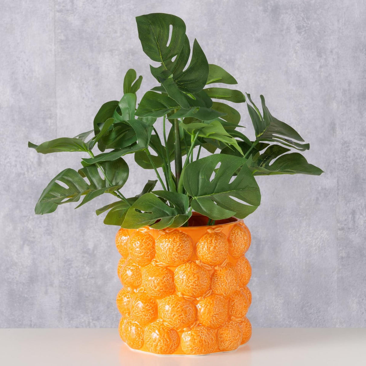 Boltze home bloempot sinaasappel h15cm