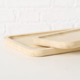 Boltze home dienblad bamboe set 2-delig