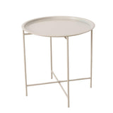 Boltze home dienbladtafel metaal beige