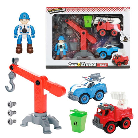 Toi-toys toi toys cars trucks speelset hulpdienst met accessoires