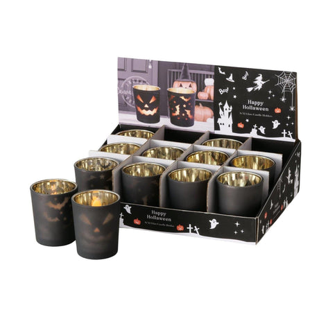 Boltze home theelichthouder halloweeny ø5,5xh6,7cm