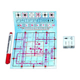White goblin games - railroad ink (diepblauwe versie) - dobbelspel - 1 tot 6 spelers - roll write - puzzelspel - voor de hele familie
