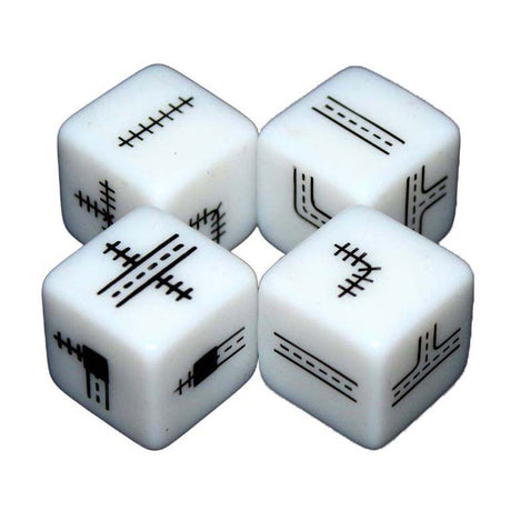 White goblin games - railroad ink (vuurrode versie) - dobbelspel - 1 tot 6 spelers - roll write - puzzelspel - voor de hele familie