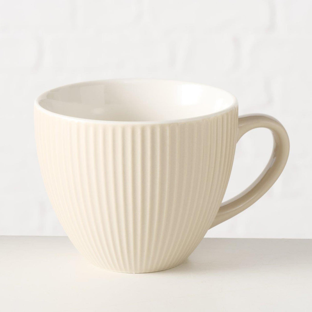 Boltze home mok beige 420ml ø10,7cm