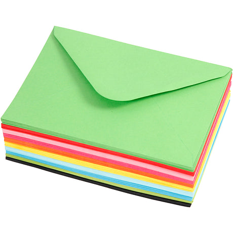 Creativ company http: www.cchobby.nl gekleurde-enveloppen-afmeting-envelop-11-5x16-cm-80-gr-diverse-kleuren-10x10-stuk-1-doos