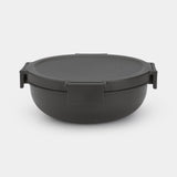Brabantia saladebak 1,3l dark grey
