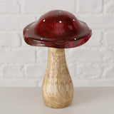 Boltze home paddenstoel pilo mangohout 10x10x14,5cm