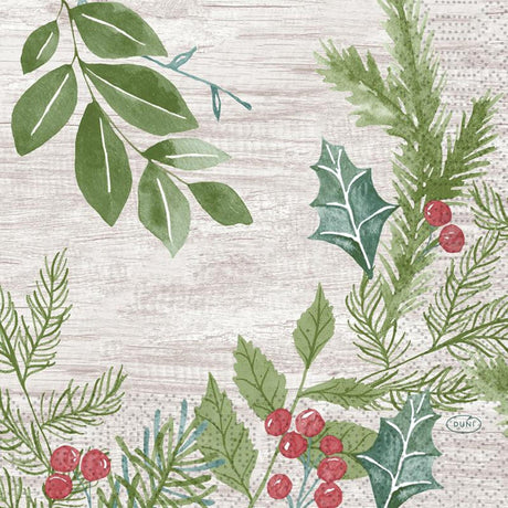 Duni servetten winter greenery 33x33cm