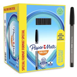 Paper mate inkjoy 100st-balpennen | medium punt (1,0 mm) | zwart | 100 stuks