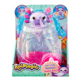 Goliath animagic let's glo axolotl aquarium - speelfiguur - lichtgevende axolotl - met eigen aquarium