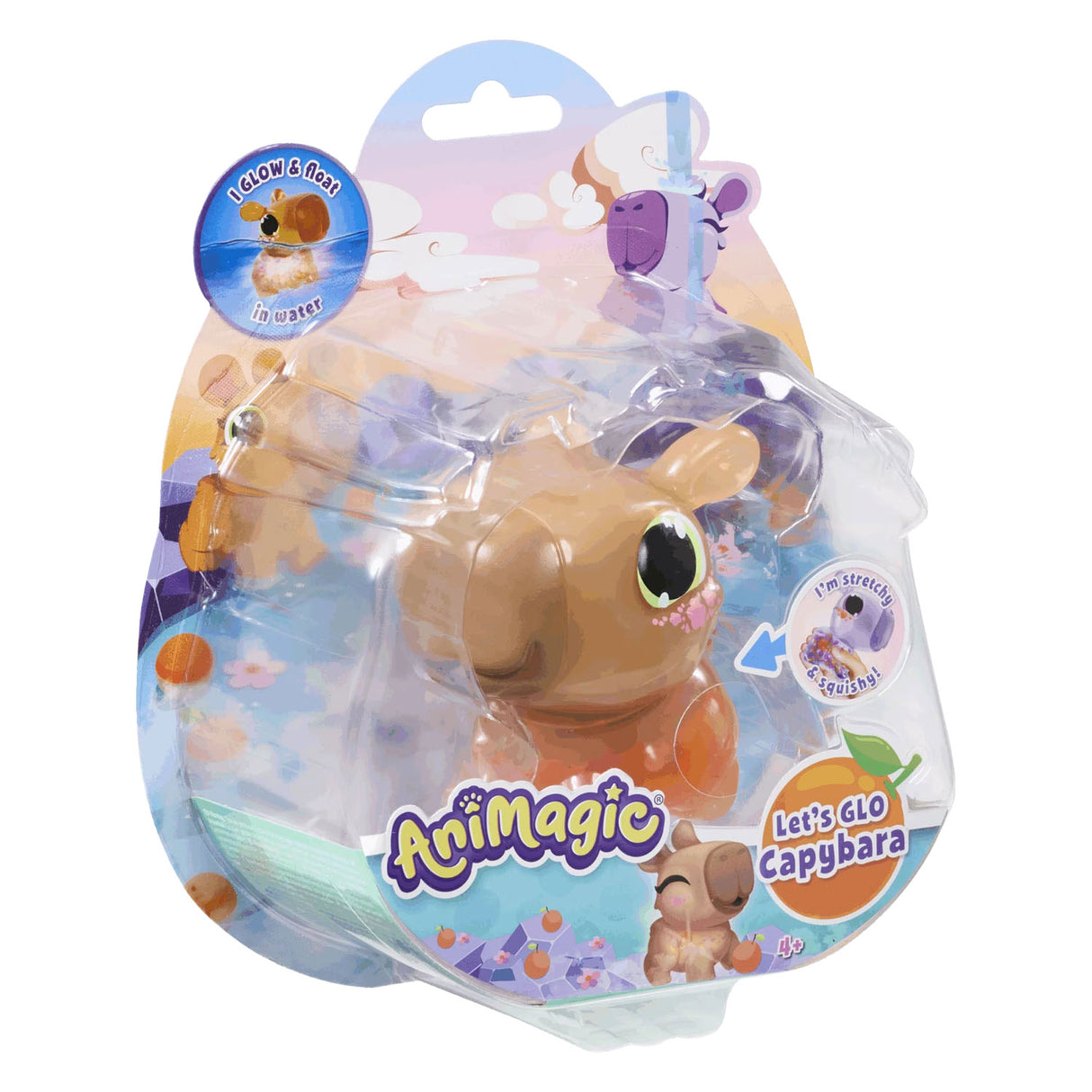 Goliath animagic let's glo capybara brown - speelfiguur - lichtgevende capybara