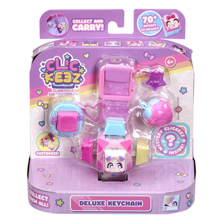 Clickeez series 1 - cube sleutelhanger - fidget toys - verzamel ze allemaal - anti stress - speelgoed - ontspanning - toetsenbord fidget