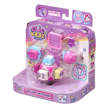 Clickeez series 1 - cube sleutelhanger - fidget toys - verzamel ze allemaal - anti stress - speelgoed - ontspanning - toetsenbord fidget