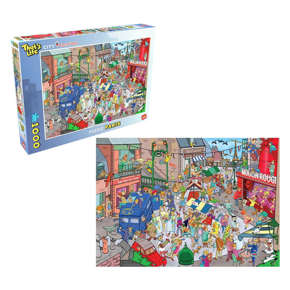 Goliath games golitath that's life city edition: parijs legpuzzel - 1000st.